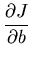 $\displaystyle \frac{\partial J}{\partial b}$